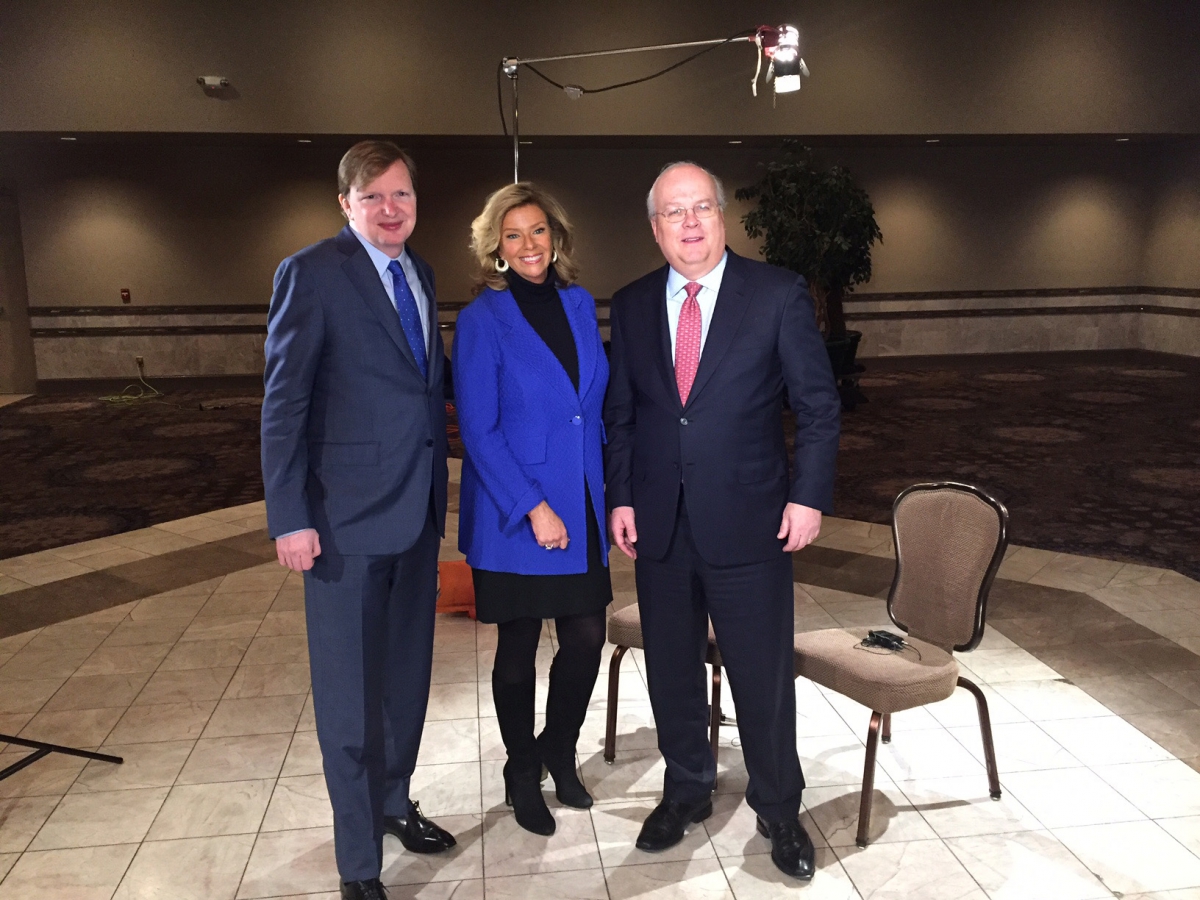 Karl Rove and Jim Messina at MPLP Dinner with Carol Cain